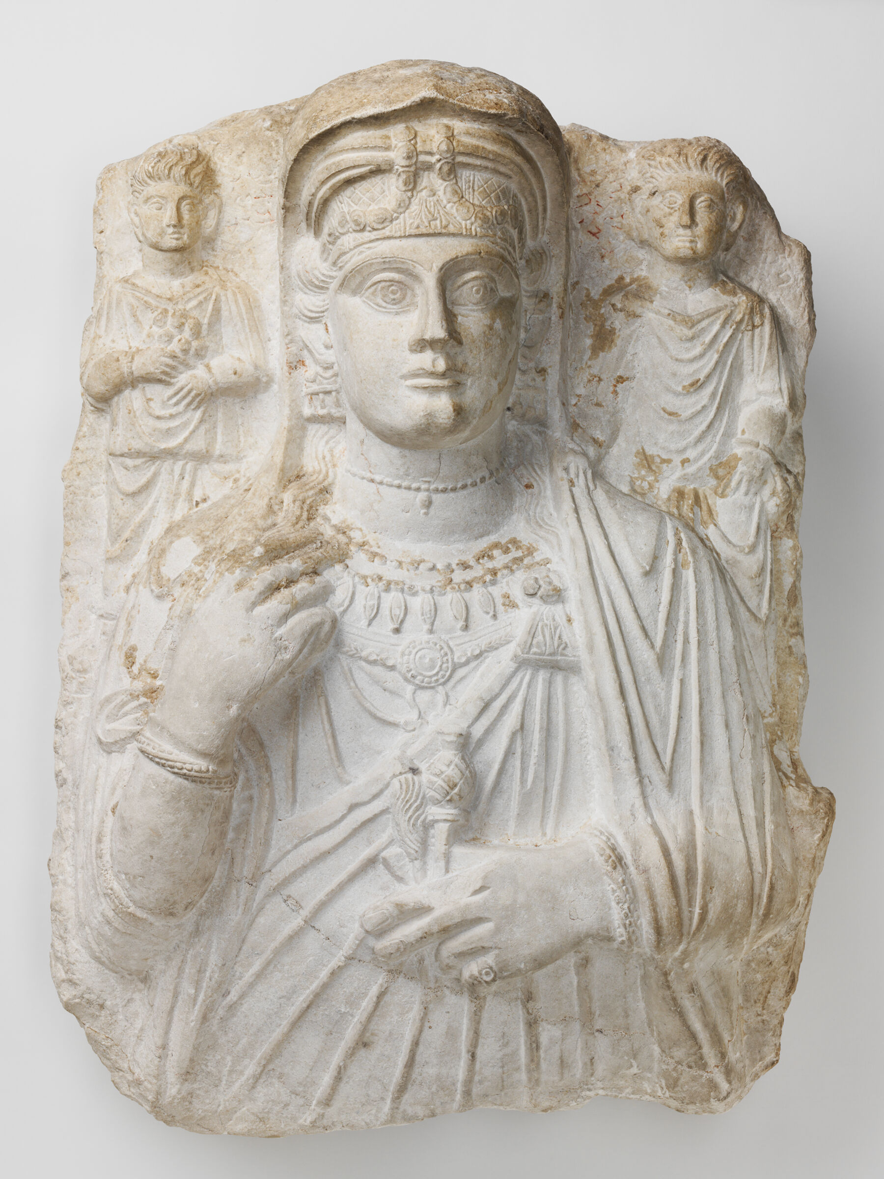 Funerary Relief Of A Woman And Two Children