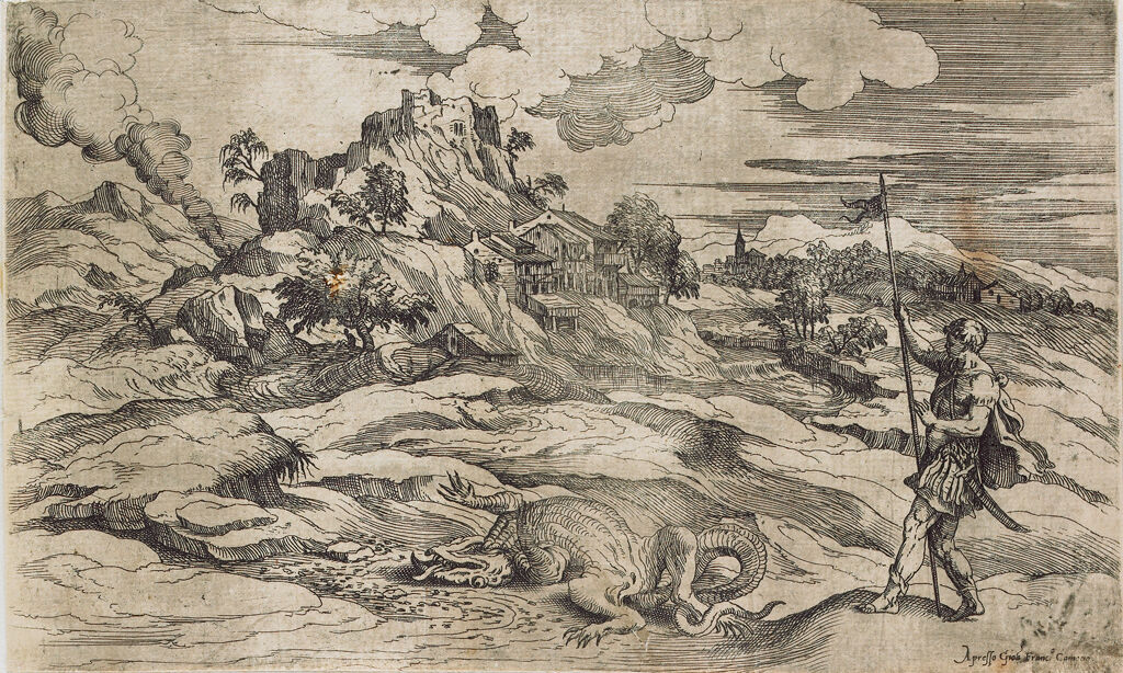Landscape With Saint Theodore And The Dragon