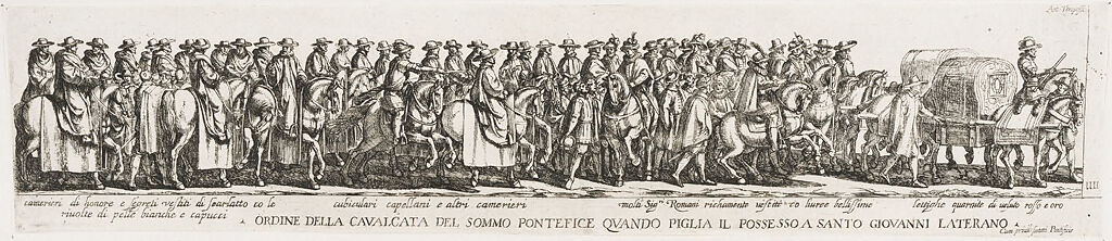 Procession Of The Pope To St. John Lateran