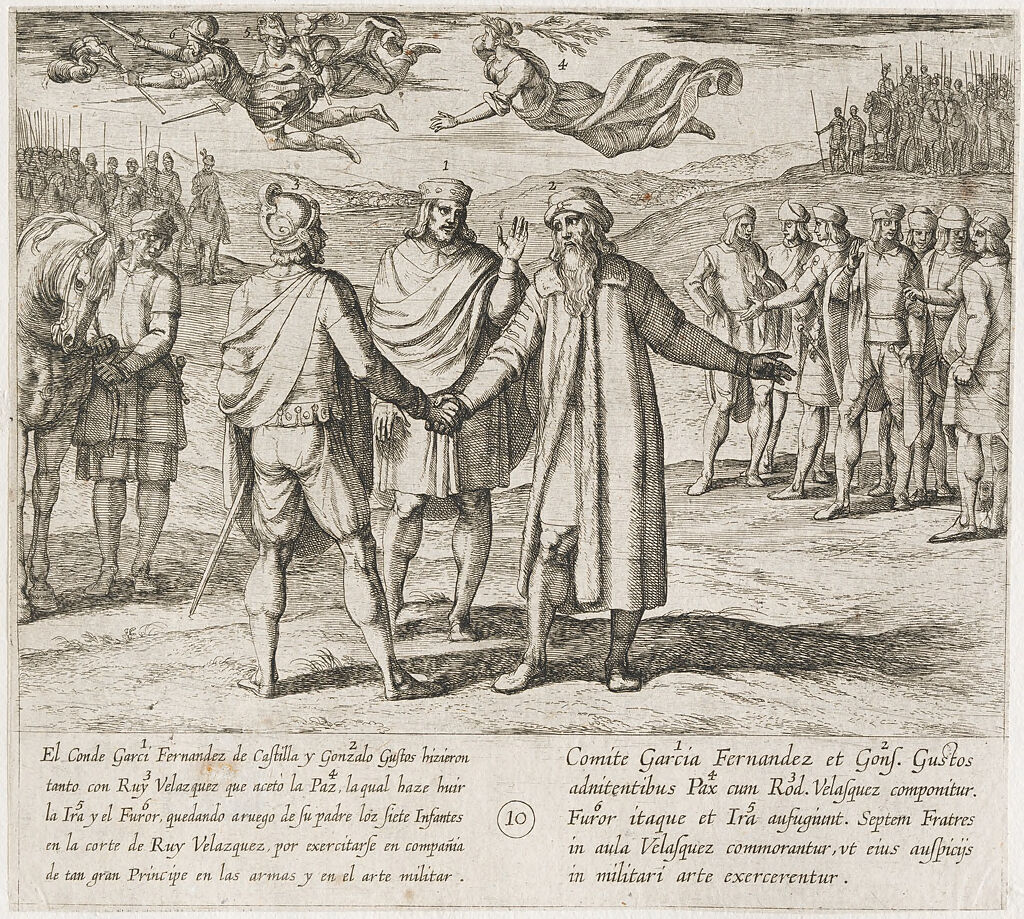Garci Fernandez And Gonzalo Gustos, Father Of The Infantes, Persuade Ruy Velazquez To Make Peace