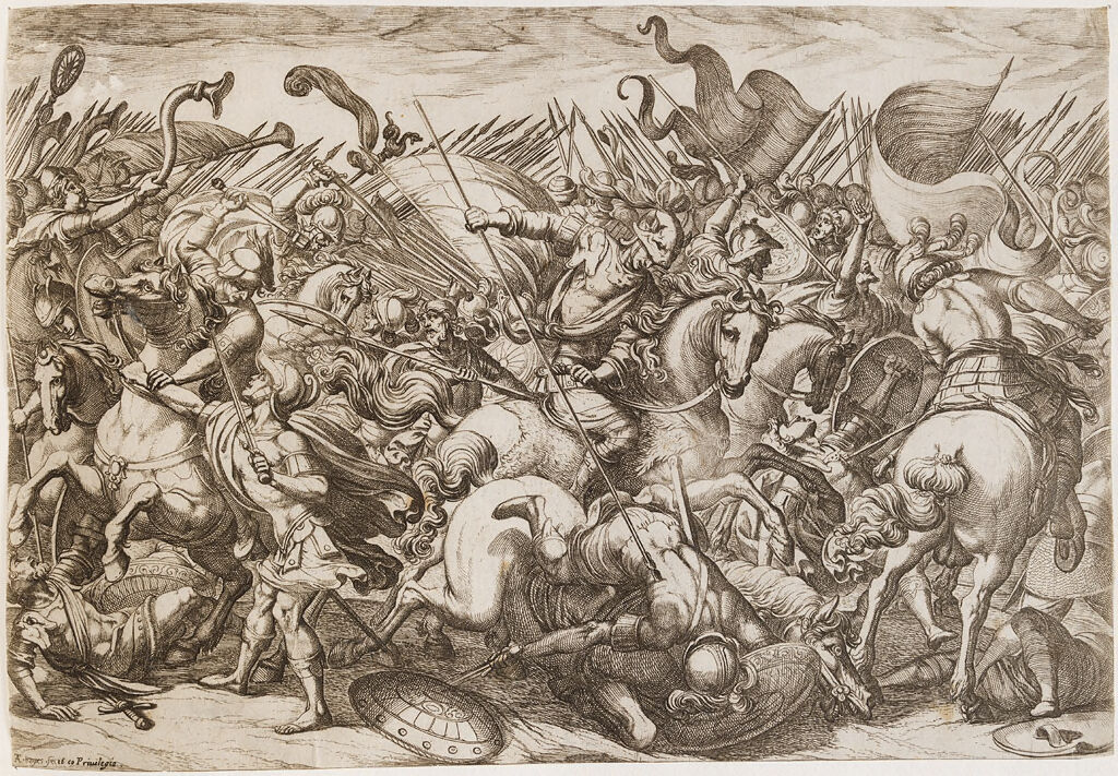 Cavalry And Infantry Battle