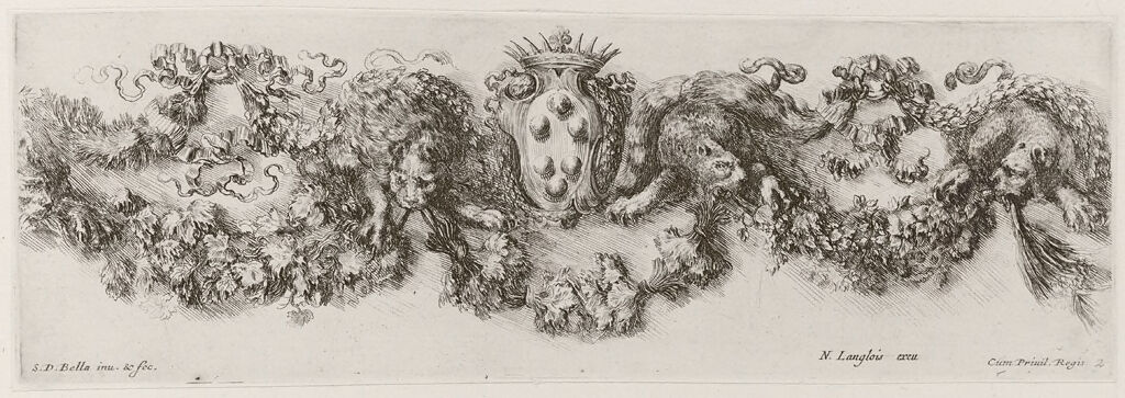 Leopards And Garlands, With The Medici Coat Of Arms