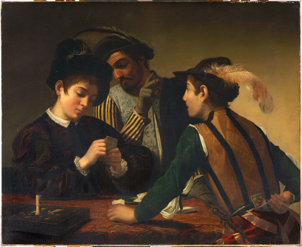 The Cardsharps (After The Painting In The Kimbell Art Museum)