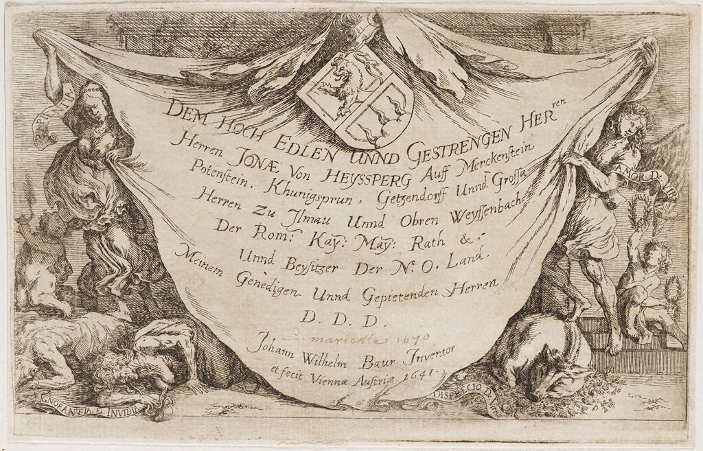 Titlepage With Dedication To Jonah  Von Heyssperg