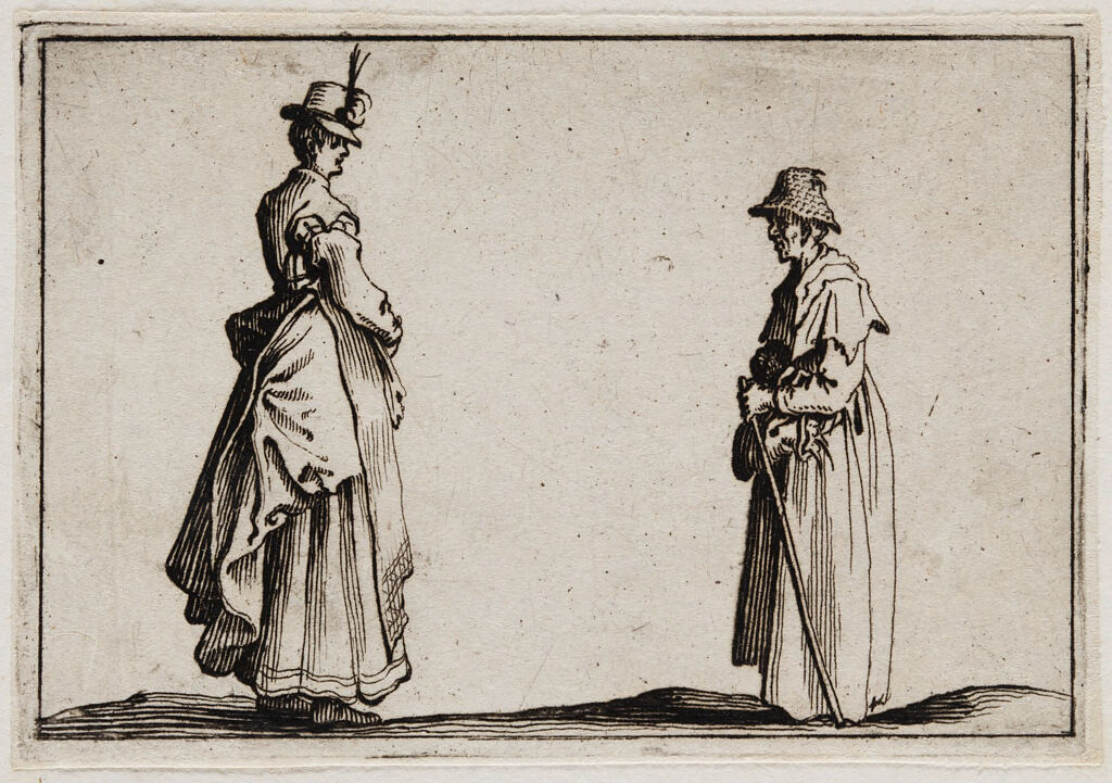 Two Women, Seen In Profile