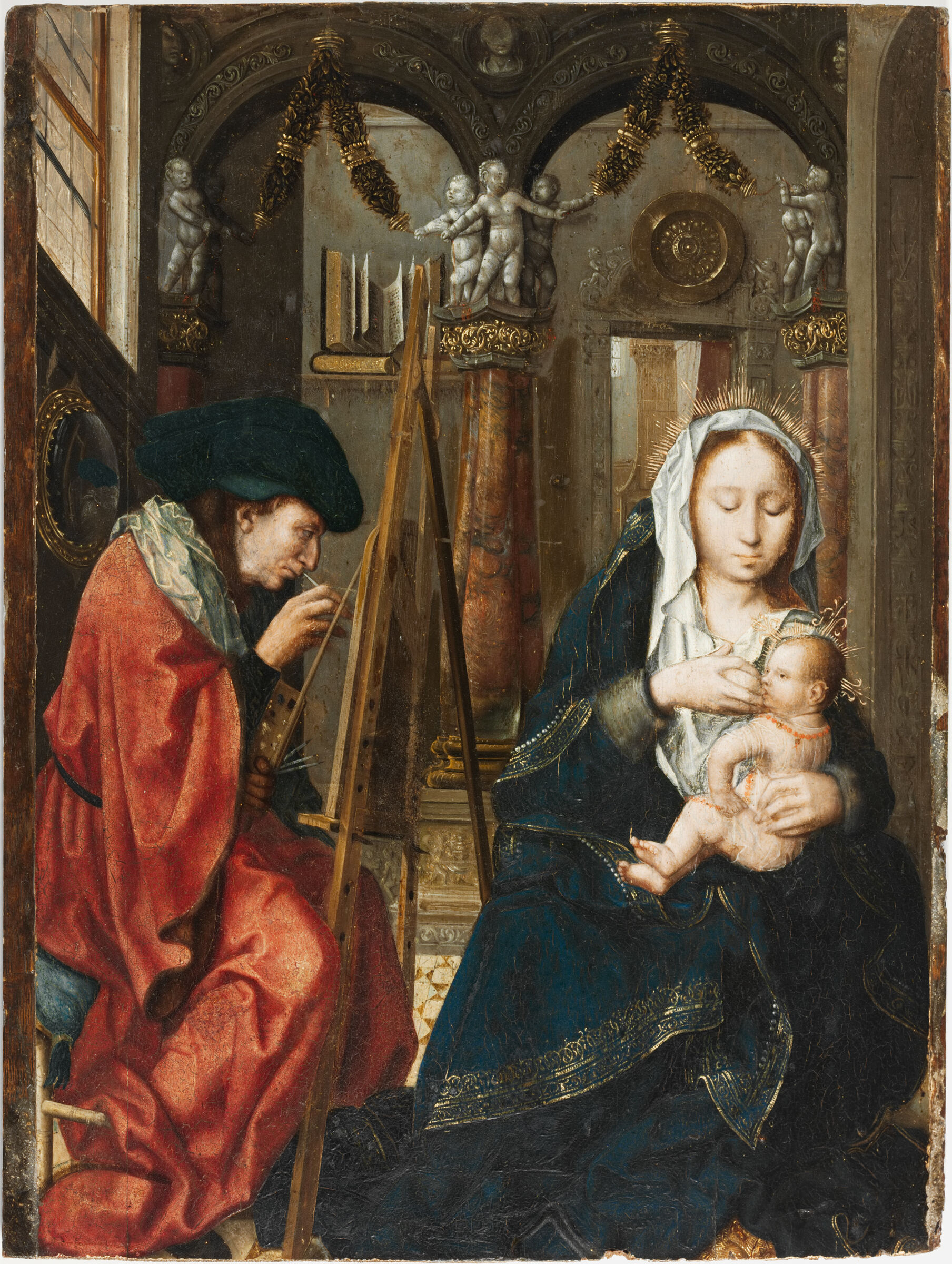 Saint Luke Painting The Virgin And Child