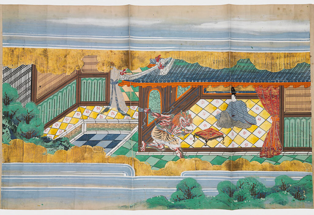 Illustrated Story Of The Origin Of Hashidate (Hashidate No Honji), The Shrine At Ama No Hashidate