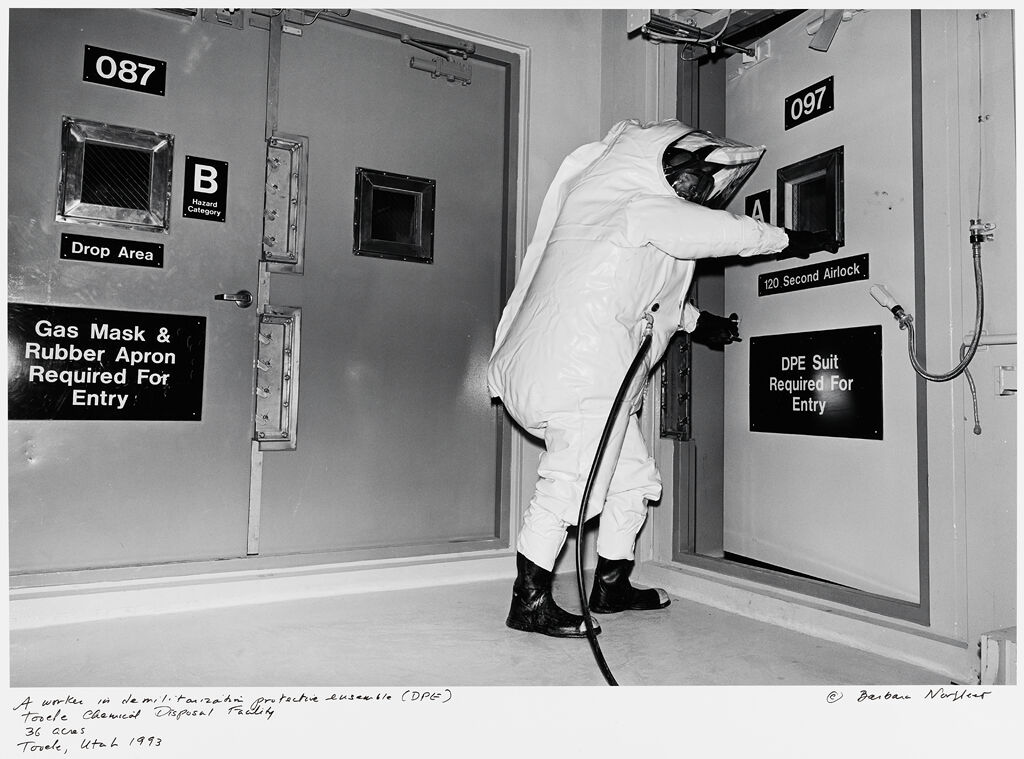 A Worker In Demilitarization Protective Ensemble (Dpe), Tooele Chemical Disposal Facility, 36 Acres, Tooele, Utah