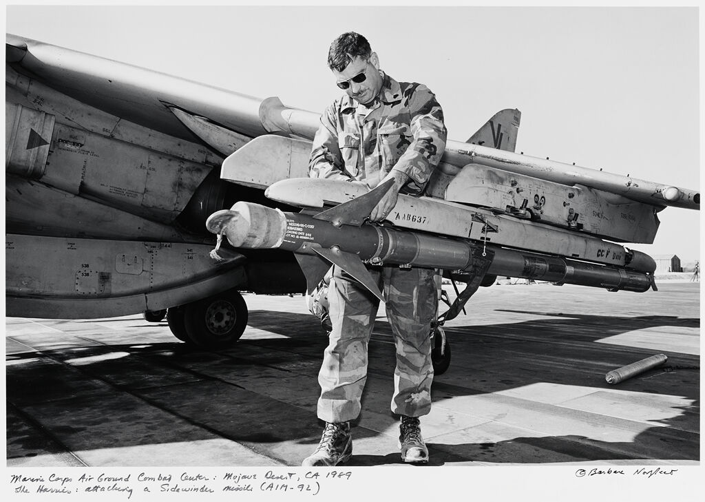 Marine Corps Air Ground Combat Center: Mojave Desert Ca, The Harrier: Attaching A Sidewinder Missile (Aim-92)