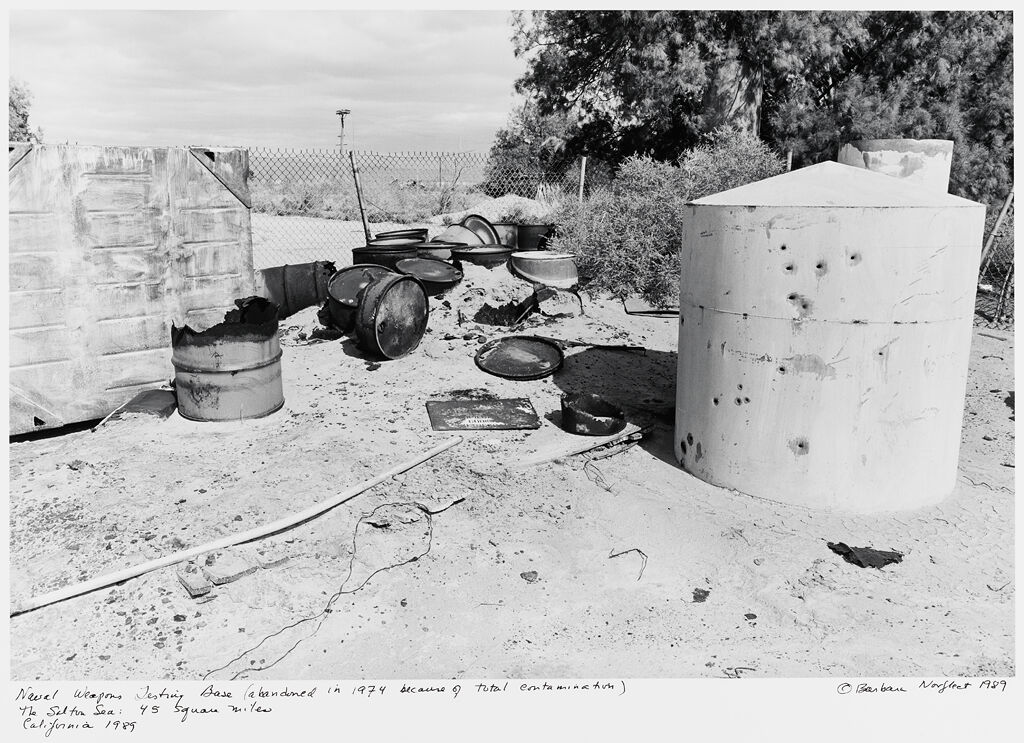 Naval Weapons Testing Base (Abandoned In 1974 Because Of Total Contamination) The Salton Sea: 45 Square Miles, California