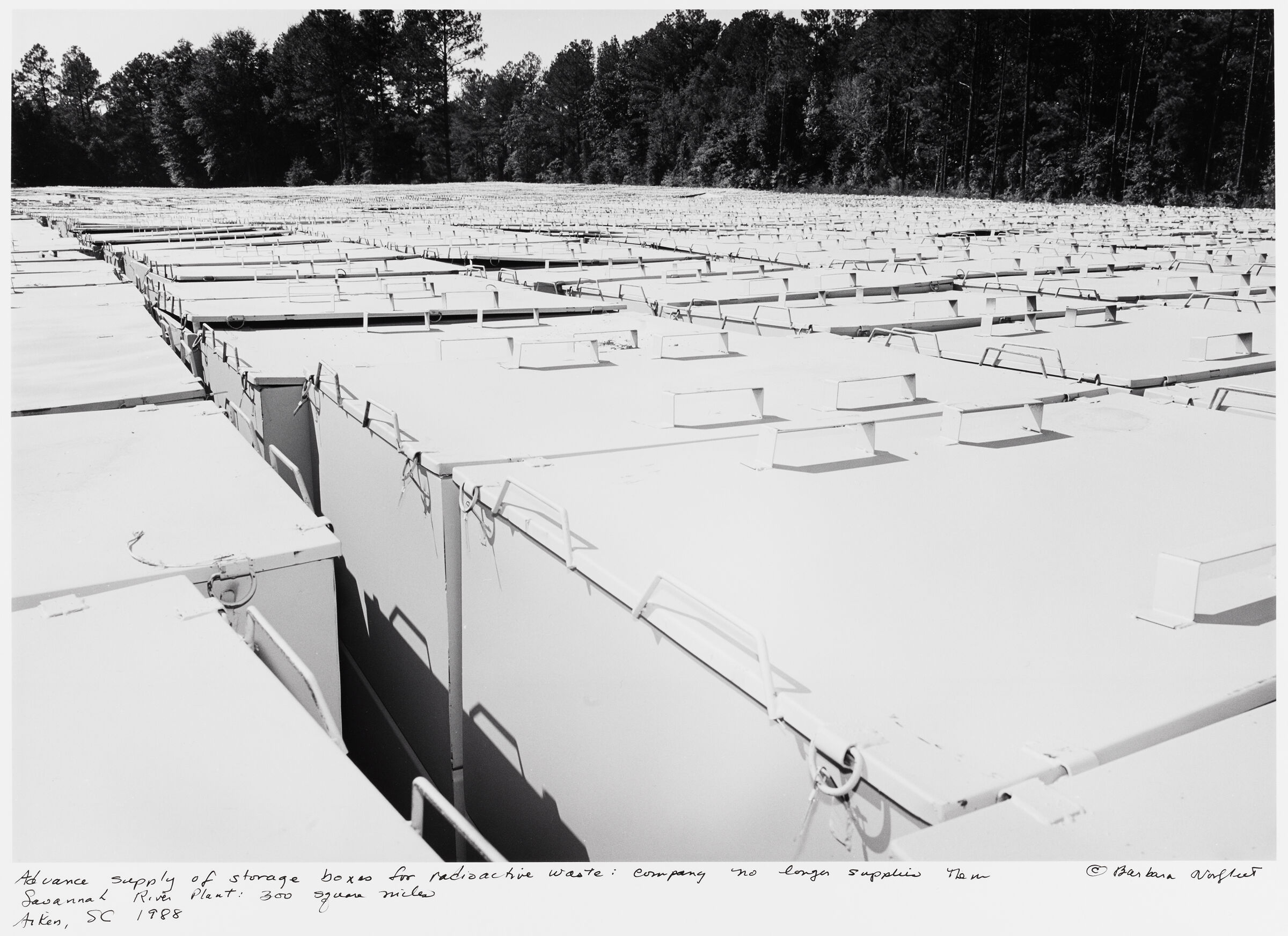 Advance Supply Of Storage Boxes For Radioactive Waste: Company No Longer Supplies Them, Savannah River Plant: 300 Square Miles, Aiken, Sc