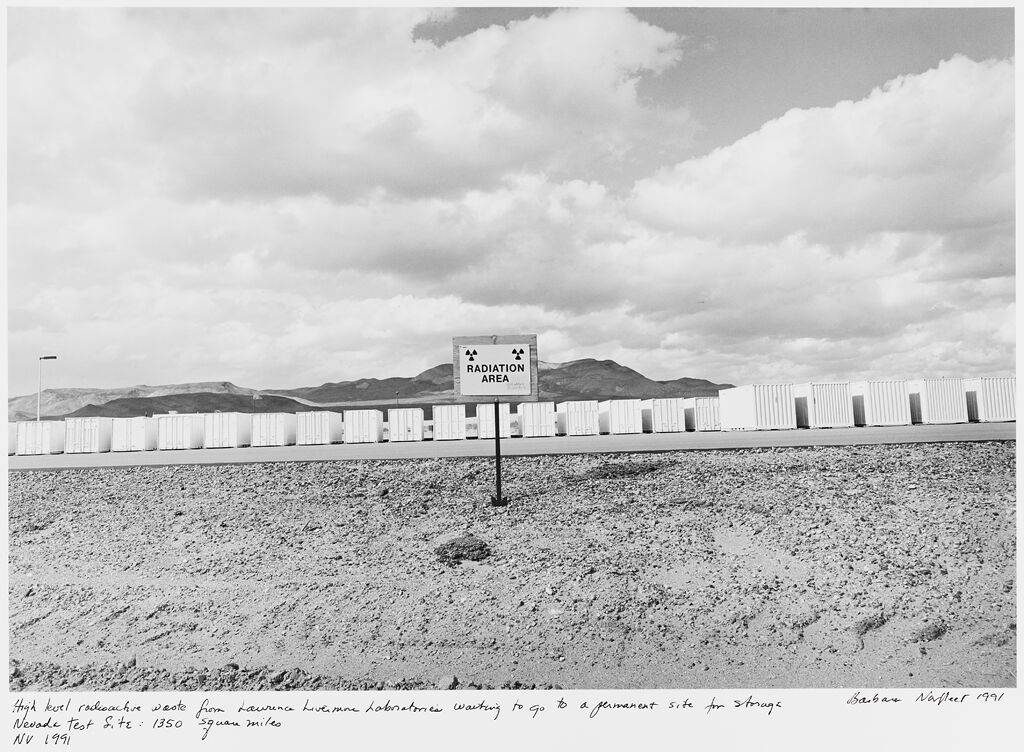 High Level Radioactive Waste From Laurence Livermore Laboratories Waiting To Go To A Permanent Site For Storage, Nevada Test Site: 1350 Square Miles, Nv