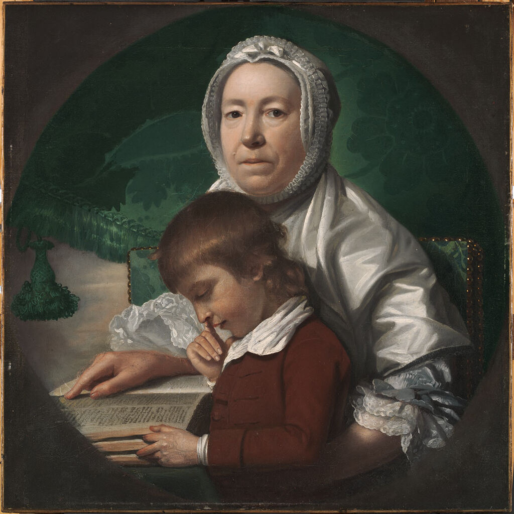 Mother And Son Reading