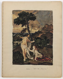 Noli Me Tangere, After Titian; Verso: Diagrams And Sketches