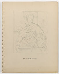 Madonna And Child With The Infant Baptist, After Raphael; Verso: Diagrams And Notes Related To 