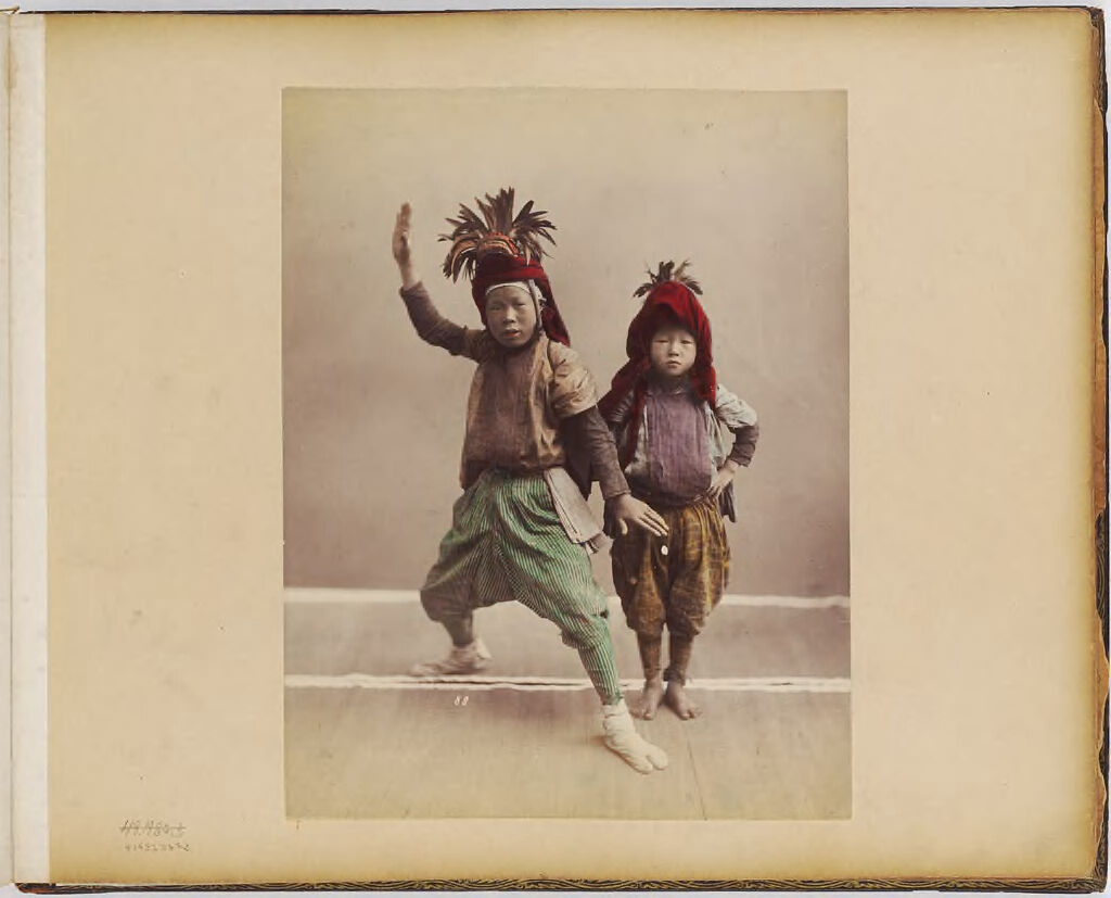 Untitled (Two Boys In Headdresses)