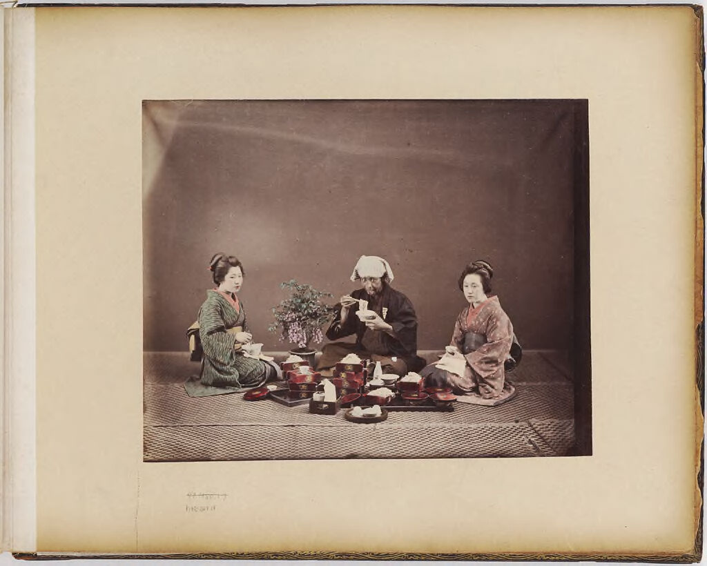 Untitled (Meal Scene With Three Figures)
