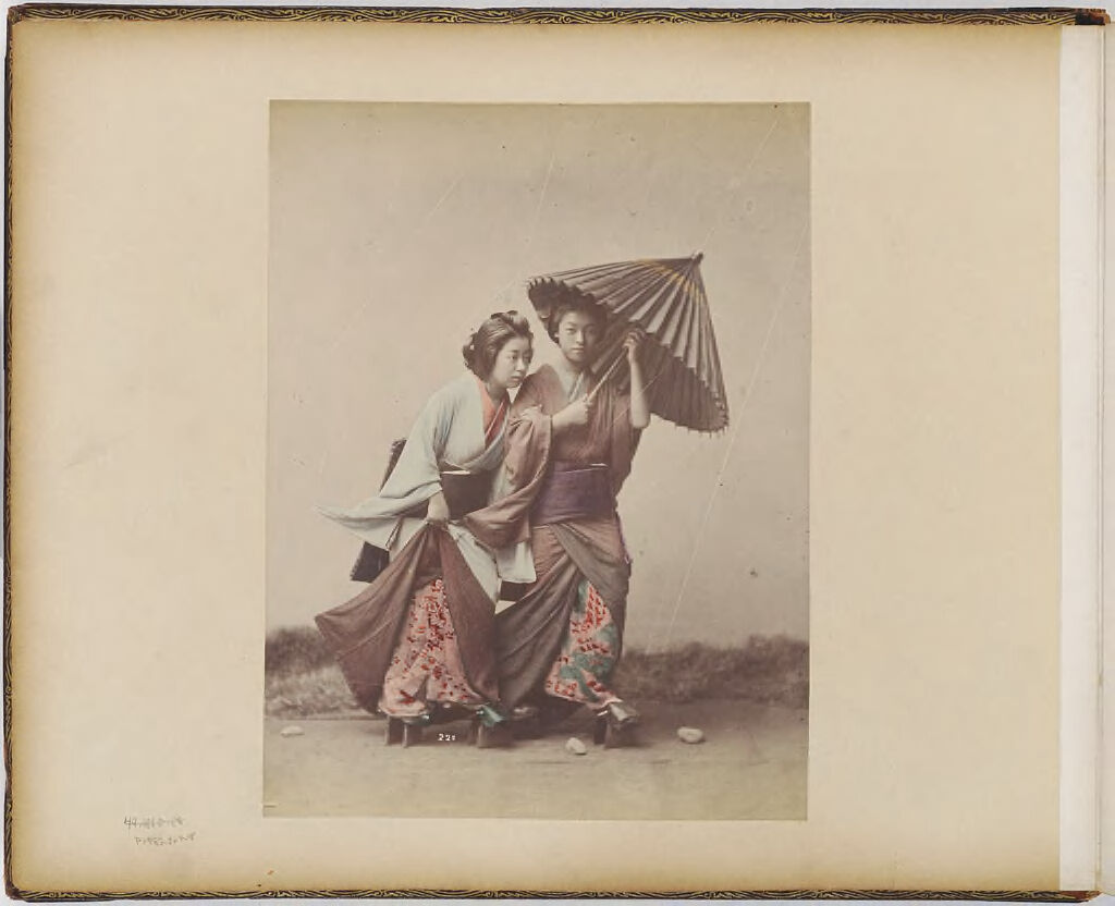 Untitled (Studio Portrait Of Two Women In Rain Scene)