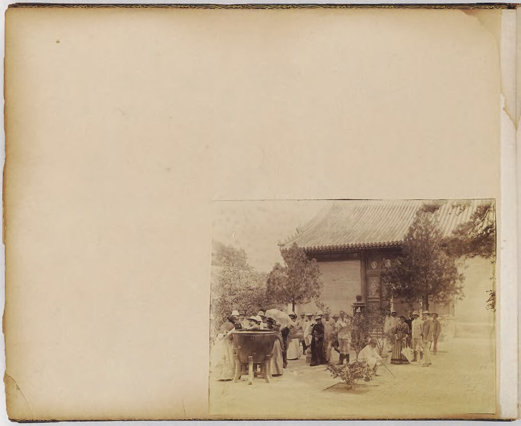 Untitled (Group Of Westerners In Front Of A Building)