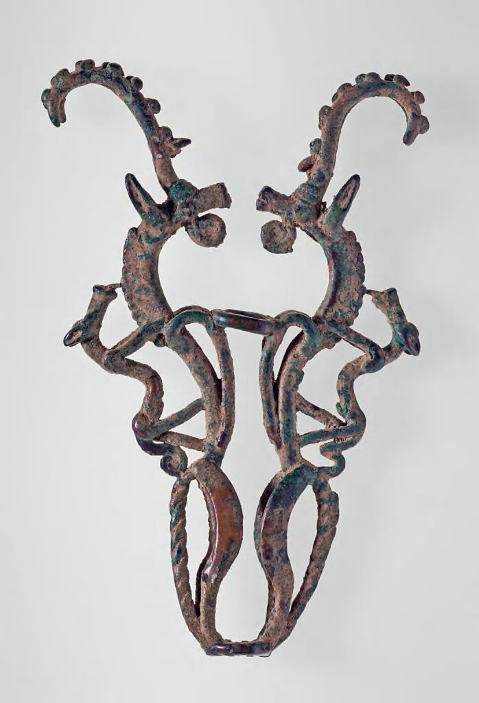 Finial With Two Confronted Ibex