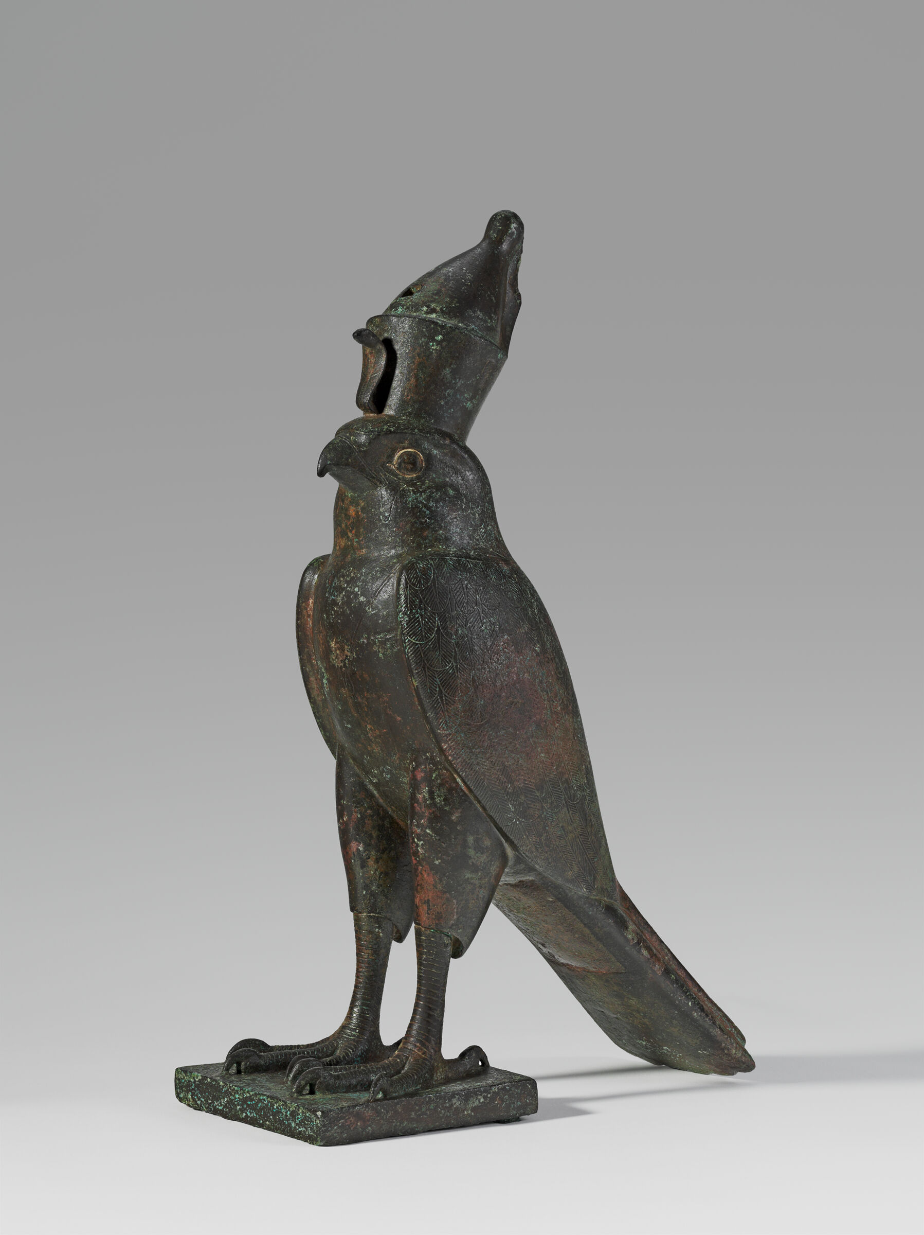 Horus Falcon Wearing Crown Of Upper And Lower Egypt With Uraeus