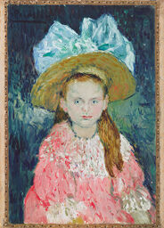 Young Girl Wearing A Large Hat