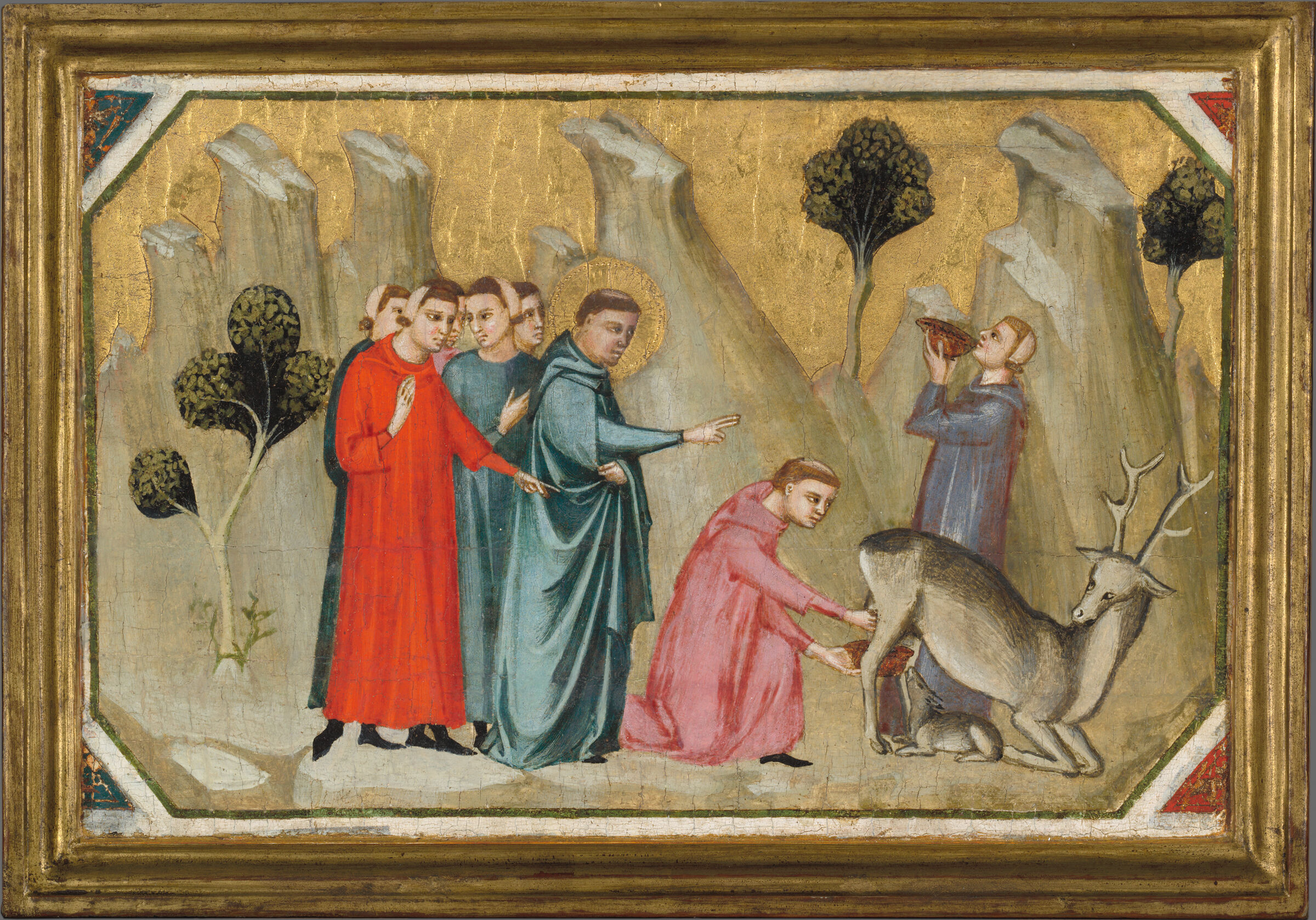 Saint Proculus Induces The Doe To Give Milk To His Thirsty Companions
