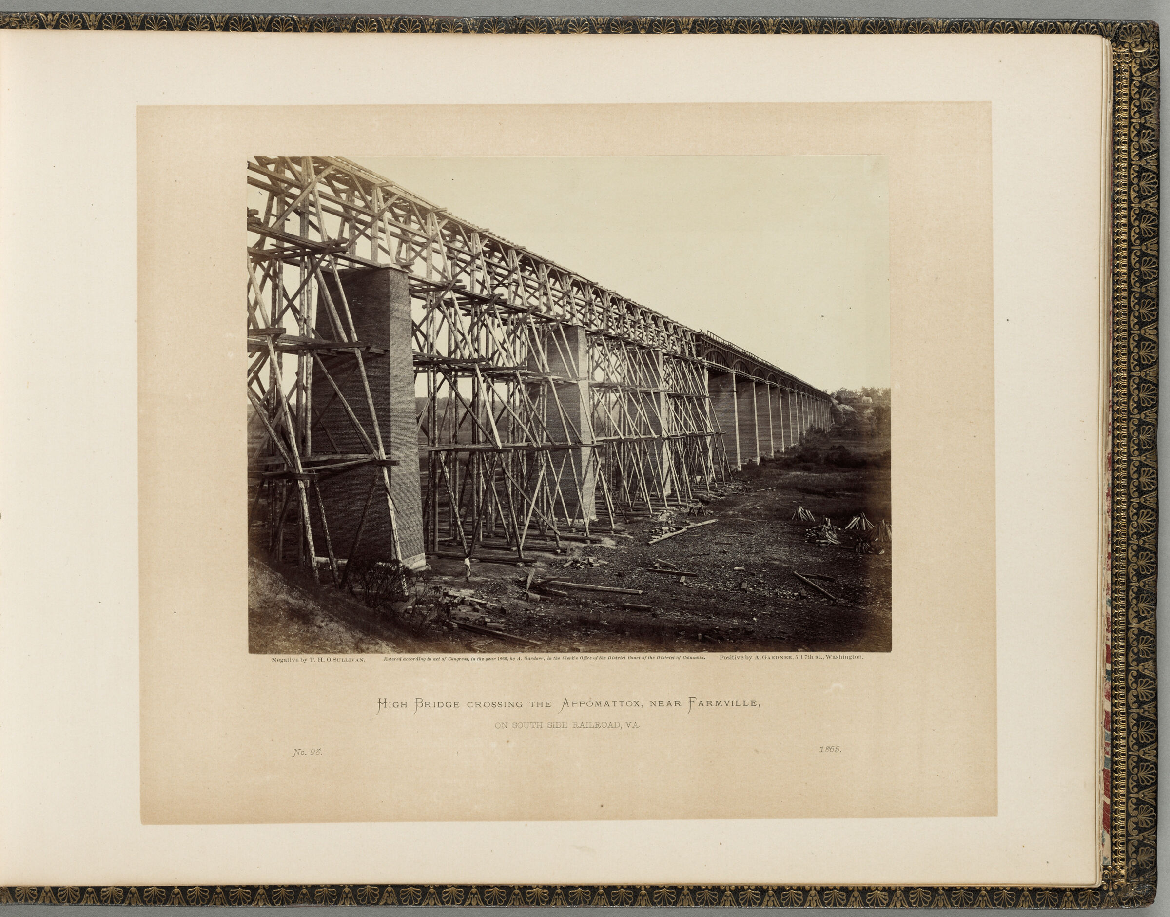 High Bridge, Crossing The Appomattox, Near Farmville, On South Side Railroad, Va.