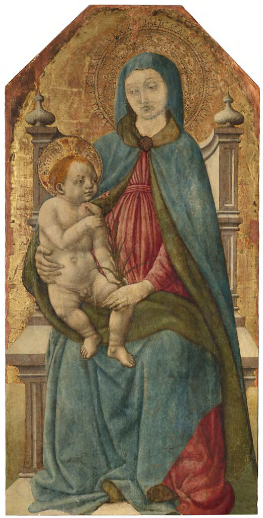 Virgin And Child Enthroned