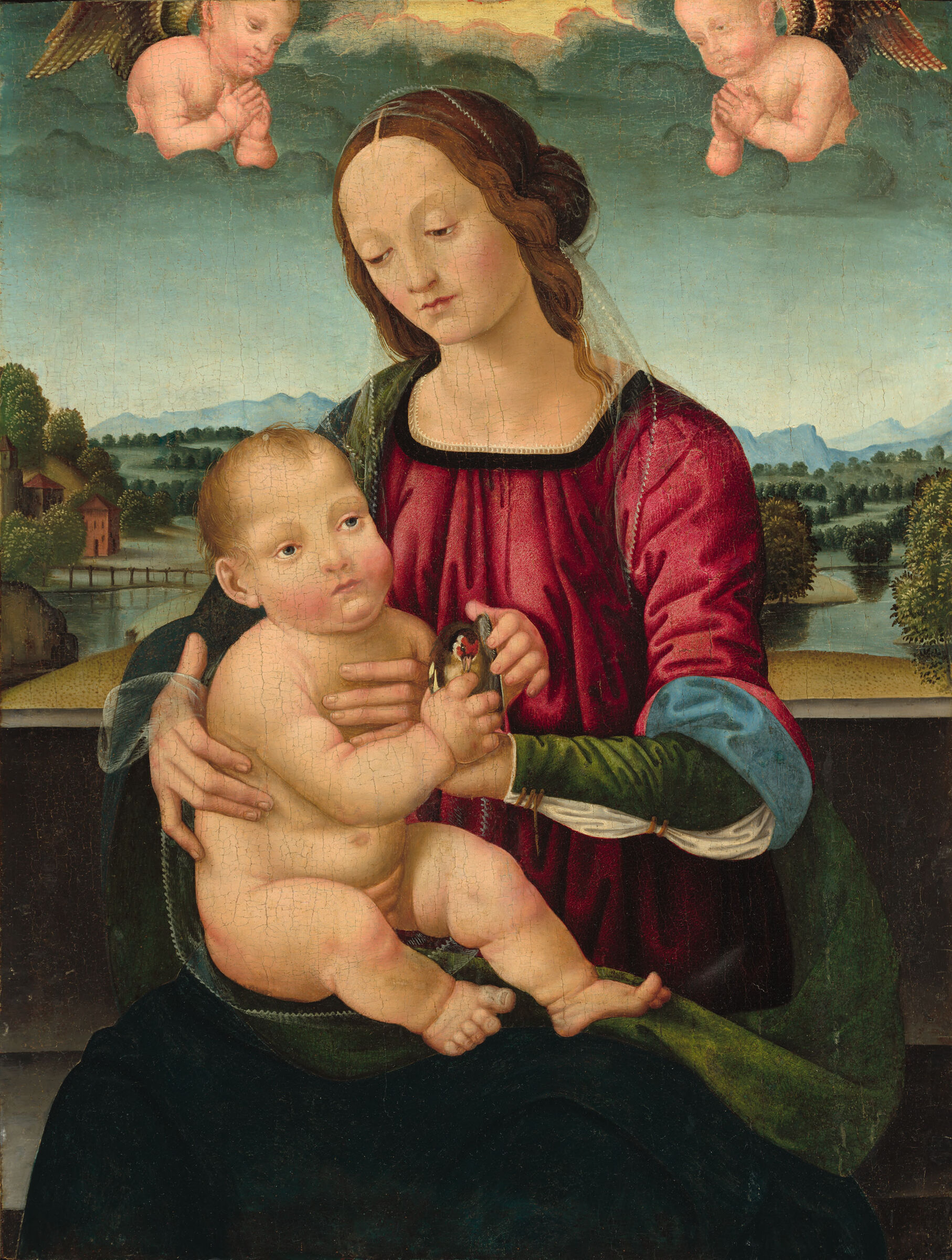 Madonna And Child With Putti
