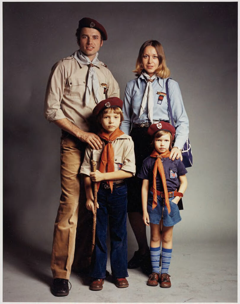 Essing Family (Hermann Essing, 35, Rover Scout Leader / Bruna Essing, 32, Rover Scout Leader / Frank Essing, 6, Cub Scout / Tanja Essing, 4, Brownie)