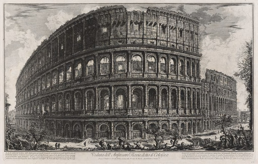 View Of Flavian's Amphitheater, Called The Colosseum