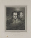 Print of two views of same man facing viewer and in profile