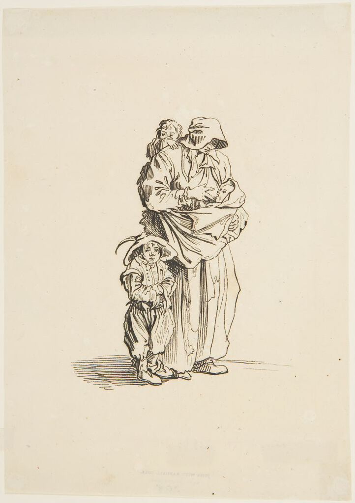 Beggar Woman With Her Three Children, After Callot