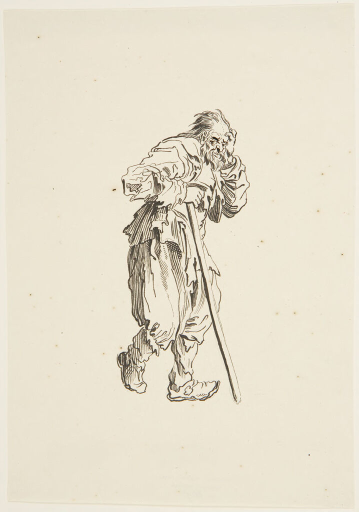 Beggar Leaning On His Stick, After Callot