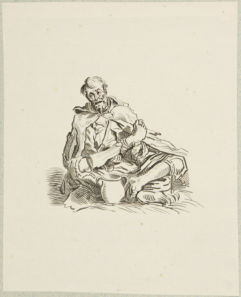 Sly Beggar, Seated, After Callot