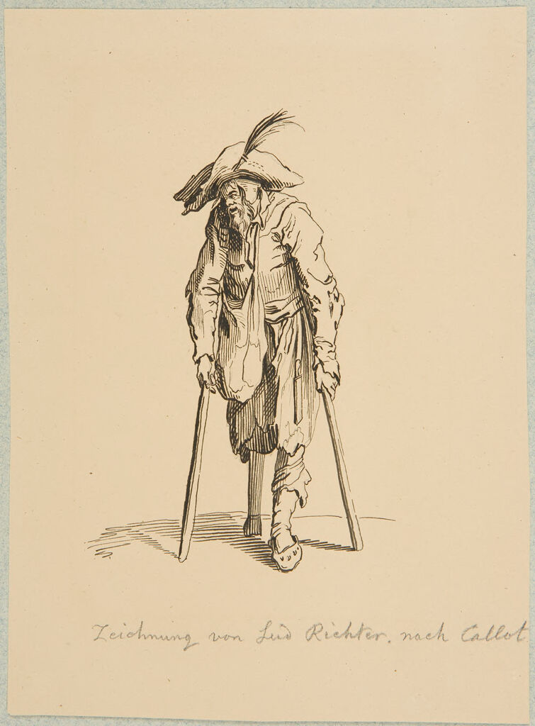 Beggar With Wooden Leg, After Callot