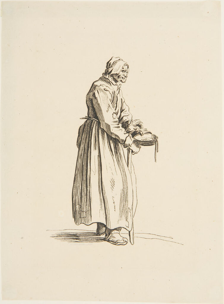 Beggar Woman With A Begging Bowl, After Callot