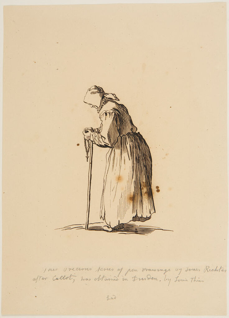 Beggar Woman With A Rosary, After Callot