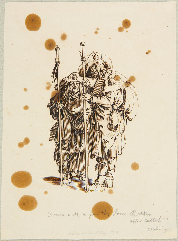 Two Pilgrims, After Callot