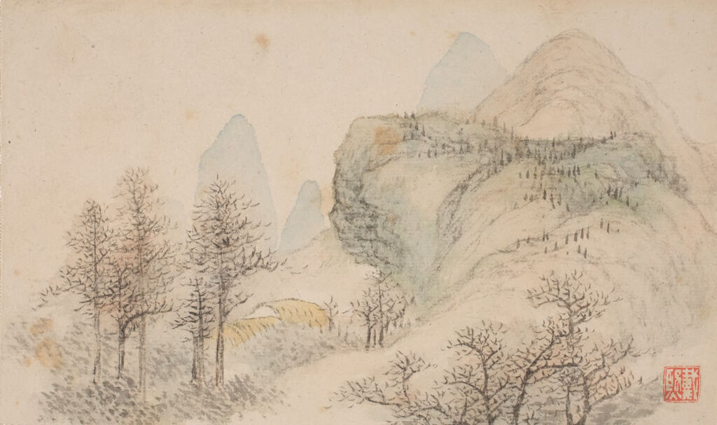 Landscape Album Leaf By Dai Xi