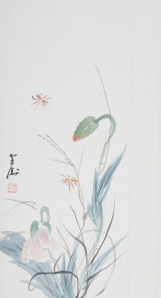 Album Leaf Of Flowers, Insects And Fish