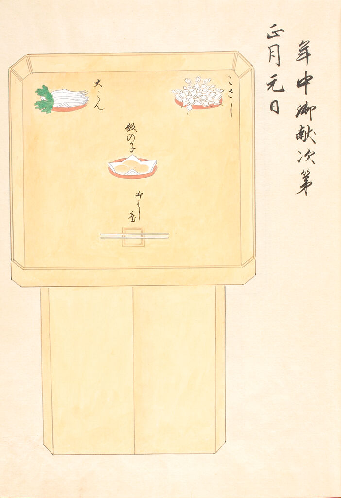 Illustrated Book On Meals For The Emperor (Kinri Gokondate Gozenbu No Zu) Vol. 1