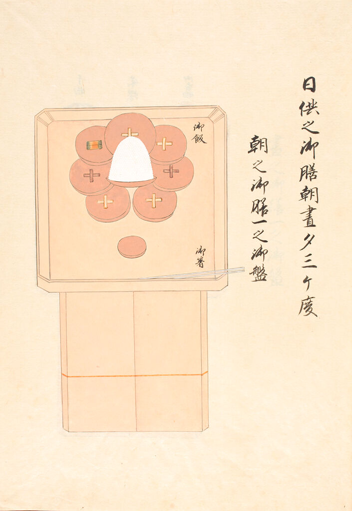 Illustrated Book On Meals For The Emperor (Kinri Gokondated Gozenbu No Zu) Vol. 5