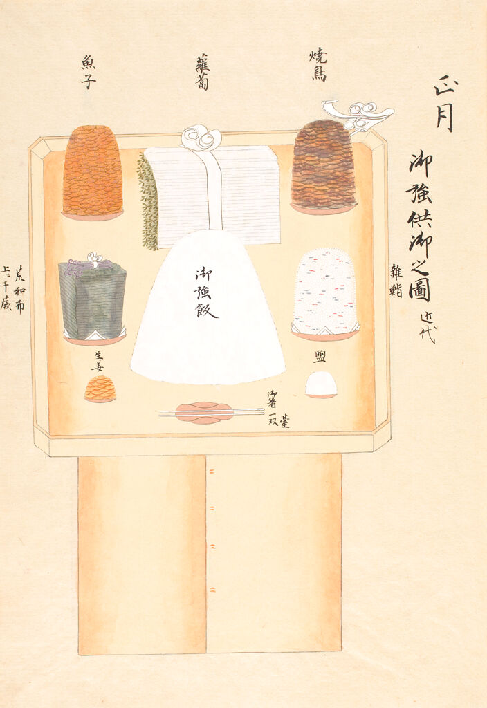 Illustrated Book On Meals For The Emperor (Kinri Gokondated Gozenbu No Zu) Vol. 6