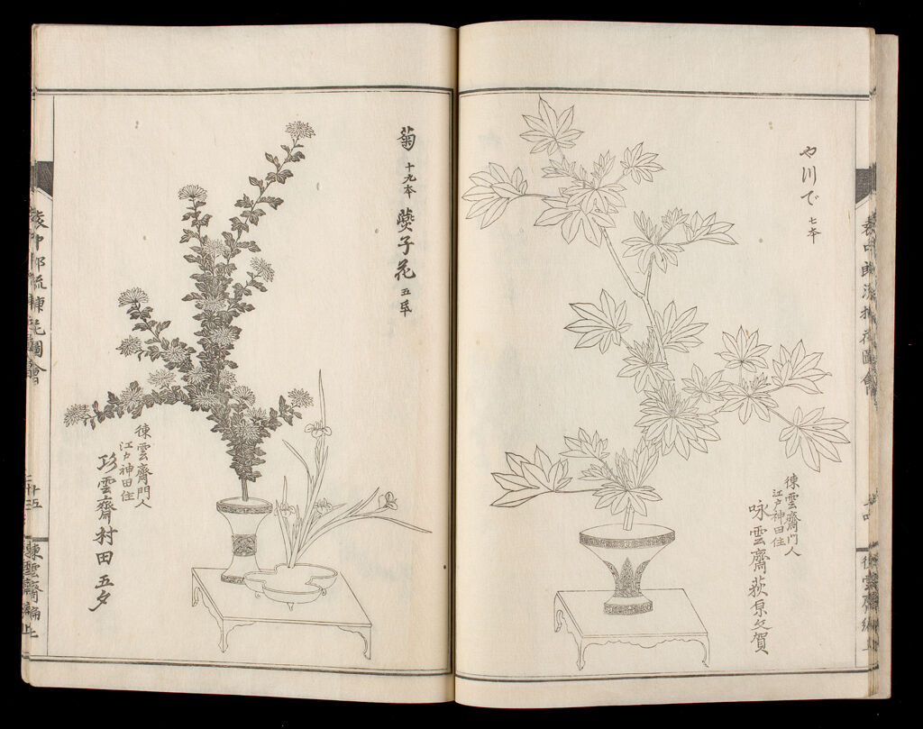 Illustrated Flower Arrangement Of The Enchūrō School (Enchūrō-Ryū Sōka Zue), 3Rd Of 8 Volumes