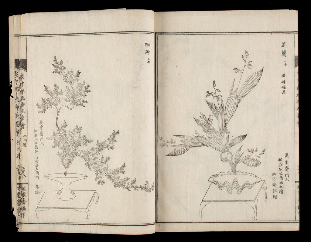 Illustrated Flower Arrangement Of The Enchūrō School (Enchūrō-Ryū Sōka Zue), 4Th Of 8 Volumes