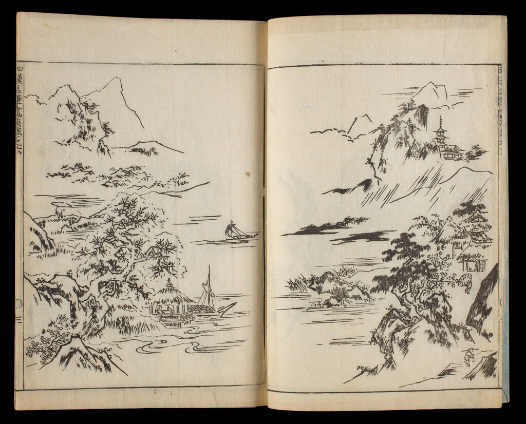 Book Of Famous Works Of Chinese And Japanese Painters (Wakan Meihitsu Gaei), Volume 6