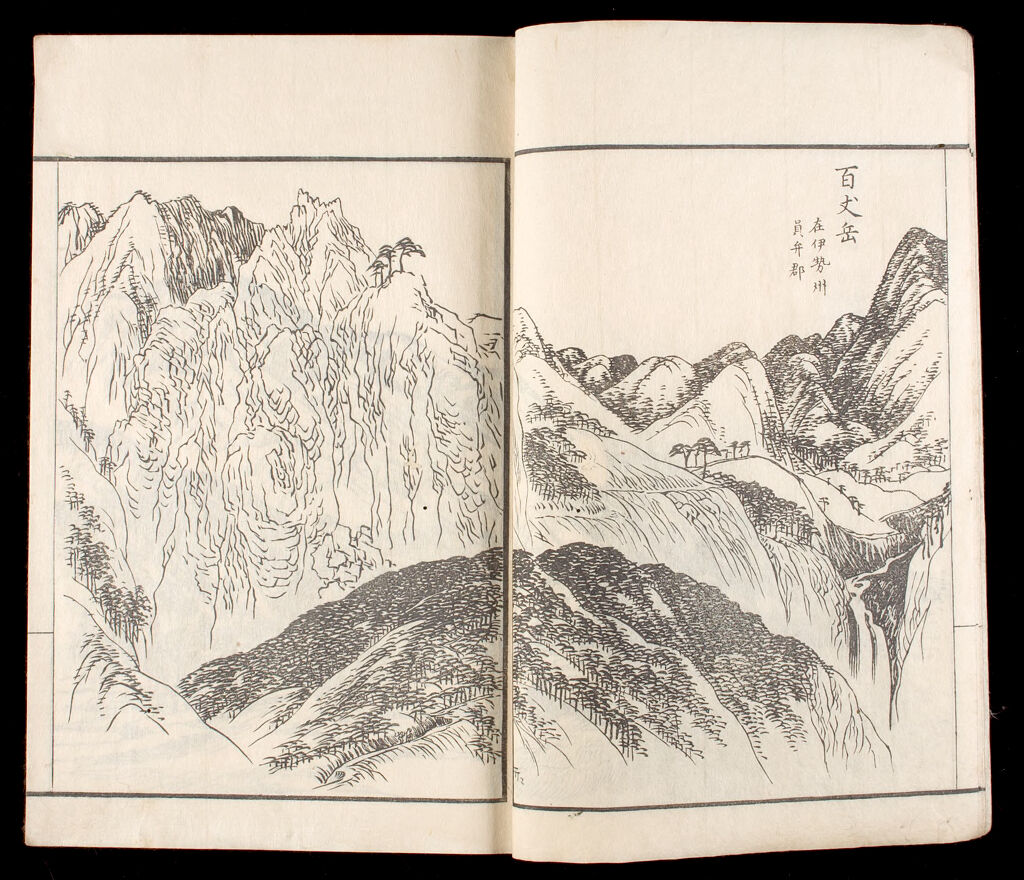Illustrations Of Japan's Famous Mountains (Nihon Meizan Zufu), 3Rd Of 3 Volumes