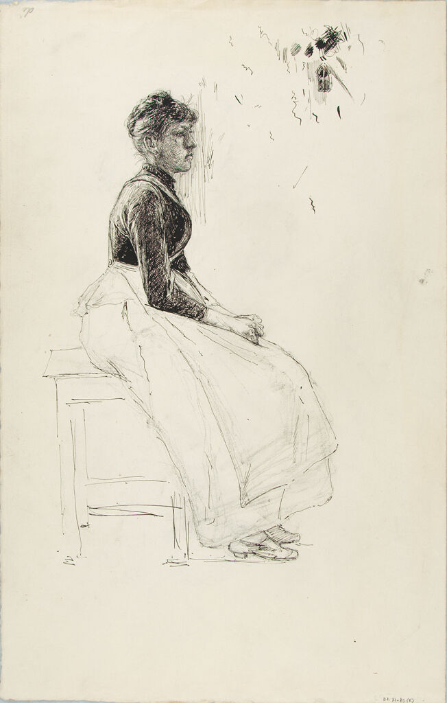 Seated Woman; Verso: Sketches Of Human Heads And Animals
